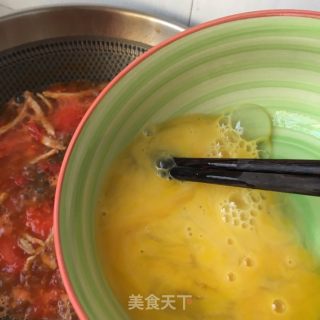 海参肉丝西红柿鸡蛋面的做法步骤：11
