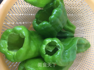 辣椒塞肉的做法步骤：3