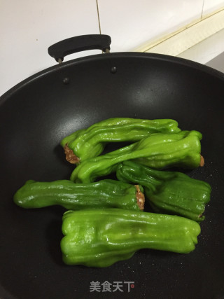 辣椒塞肉的做法步骤：6