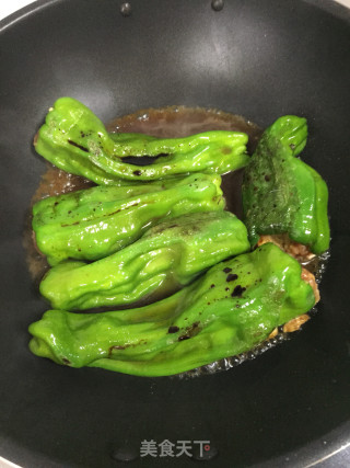 辣椒塞肉的做法步骤：8