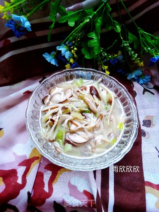 双丝银鱼汤的做法步骤：8