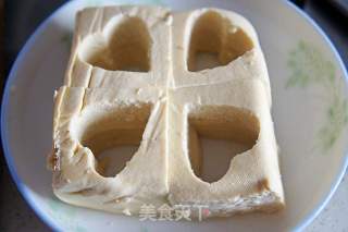 凤尾虾豆腐松茸蒸蛋羹的做法步骤：5