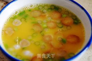 凤尾虾豆腐松茸蒸蛋羹的做法步骤：6