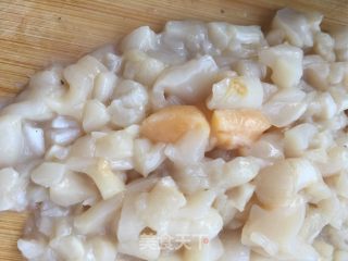 鲜贝黄瓜煎饺的做法步骤：3