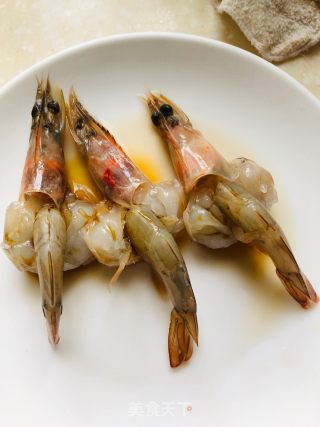 蝴蝶虾蒸蛋的做法步骤：9