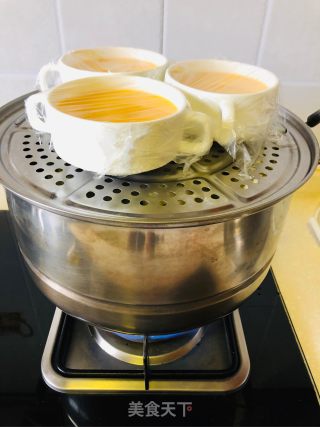 蝴蝶虾蒸蛋的做法步骤：15