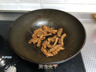 香辣孜然肉条的做法步骤：10