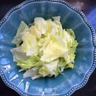 生菜虾仁冷盘的做法步骤：4