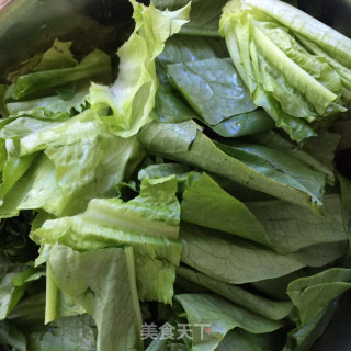 爆炒油麦菜的做法步骤：2