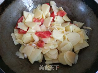 西红柿青椒土豆片的做法步骤：7