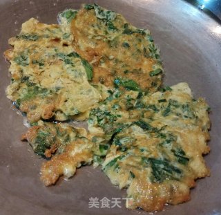 蛤蒌（假蒟）煎蛋的做法步骤：6