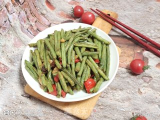 红椒焖四季豆的做法步骤：8