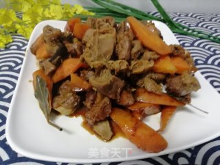 胡萝卜炒羊肉的做法步骤：8