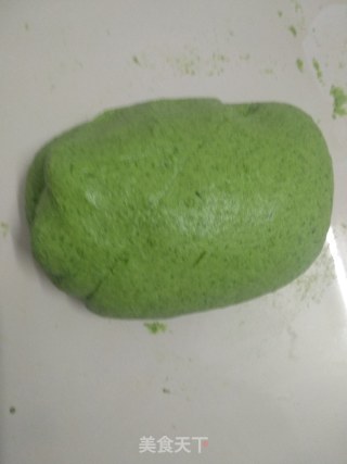 艾草青团的做法步骤：4