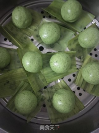 艾草青团的做法步骤：7