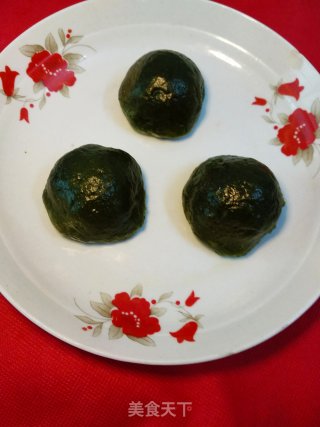 艾草青团的做法步骤：8