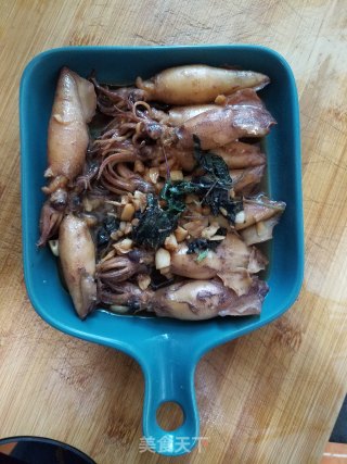 紫苏鱿鱼仔的做法步骤：9