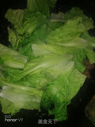 牛肉炒生菜的做法步骤：6