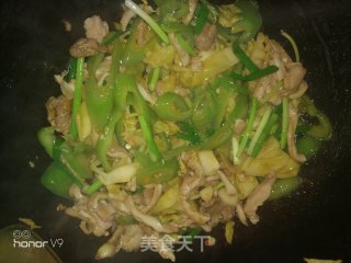 泡菜炒猪肚的做法步骤：9