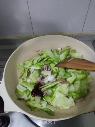 五花肉炒儿菜的做法步骤：9