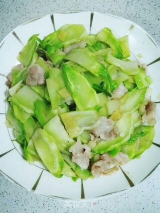 五花肉炒儿菜的做法步骤：10