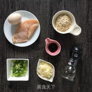 鸡肉燕麦芝士球的做法步骤：1