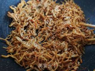 减脂增肌小零食——炒鸡丝的做法步骤：9