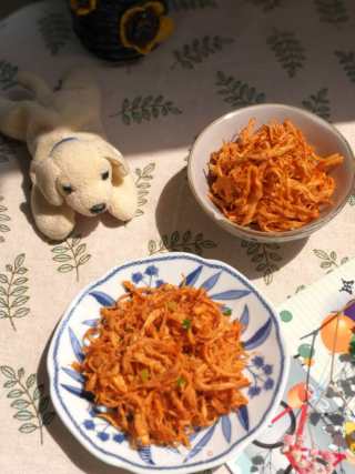减脂增肌小零食——炒鸡丝的做法步骤：13
