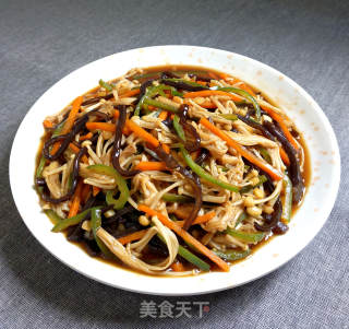 鱼香金针菇的做法步骤：11