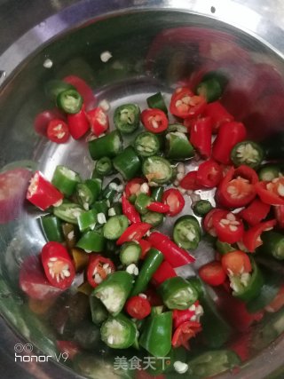 香辣菜心的做法步骤：2