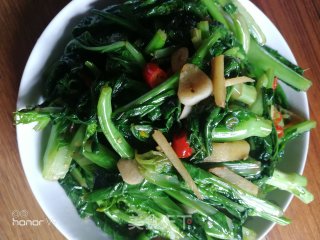 香辣菜心的做法步骤：8