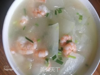 虾仁冬瓜汤的做法步骤：10