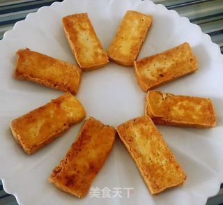 香煎鳗鱼豆腐#酸甜美食#的做法步骤：8