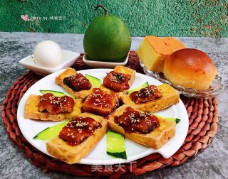 香煎鳗鱼豆腐#酸甜美食#的做法步骤：10