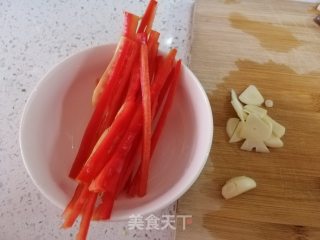 椒丝腐乳通菜的做法步骤：2