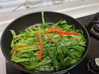 椒丝腐乳通菜的做法步骤：4