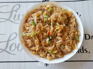 酸菜炒粉条——打开你的味蕾的做法步骤：6