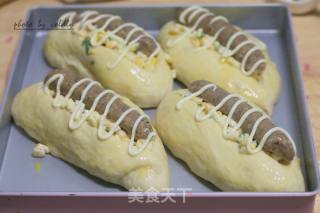 牛肉肠玉米面包的做法步骤：13