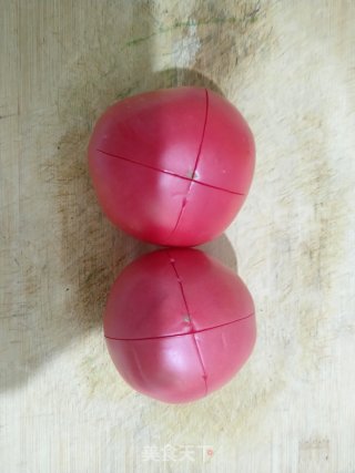 爱心便当-西红柿炒鸡蛋的做法步骤：2