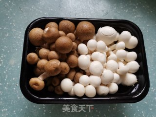 蚝油双菇的做法步骤：1