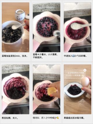 蓝莓奥利奥双皮奶的做法步骤：2