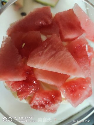 奶油拌西瓜的做法步骤：5