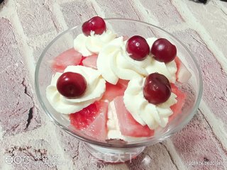 奶油拌西瓜的做法步骤：8