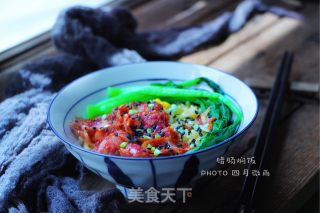 电饭煲腊肠焖饭的做法步骤：11