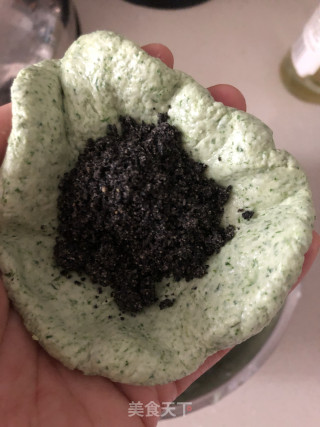 艾草青团的做法步骤：4