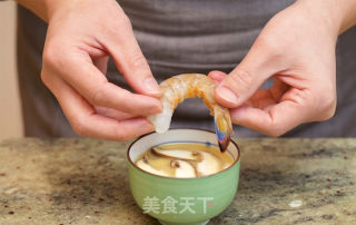 茶碗蒸（鸡蛋虾仁）的做法步骤：7