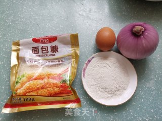 炸洋葱圈的做法步骤：1