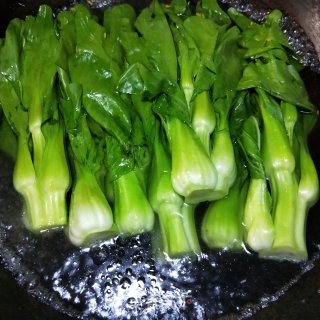 香菇菜心的做法步骤：4