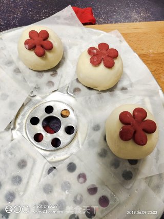 卡通小梅花馒头的做法步骤：8
