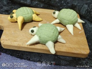 卡通小乌龟小馒头的做法步骤：9
